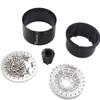 Txxrcss RC 2.2 Aluminum Alloy Beadlock Wheels and Tires Upgrades Accessories Rims for 1/10 SCX10 TRX4RC4WD and D90 RC Crawler Axial Remote Control Car (4pc) (Silvery) view 3