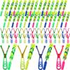 Cagemoga 72 Pcs Rocket Slingshot Flying Toys with LED Lights and Whistle Includes 36 Pcs Arrow Helicopter and 36 Pcs Launchers for Kids Outdoor Game Glow in The Dark Party Supplies view 1
