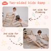 Wood And Hearts Set of Three Items Wooden Toys Climbing Triangle Montessori Wooden Toys Triangle with ramp Activity Gym Climbing Triangle Set (Foldable Set) view 4
