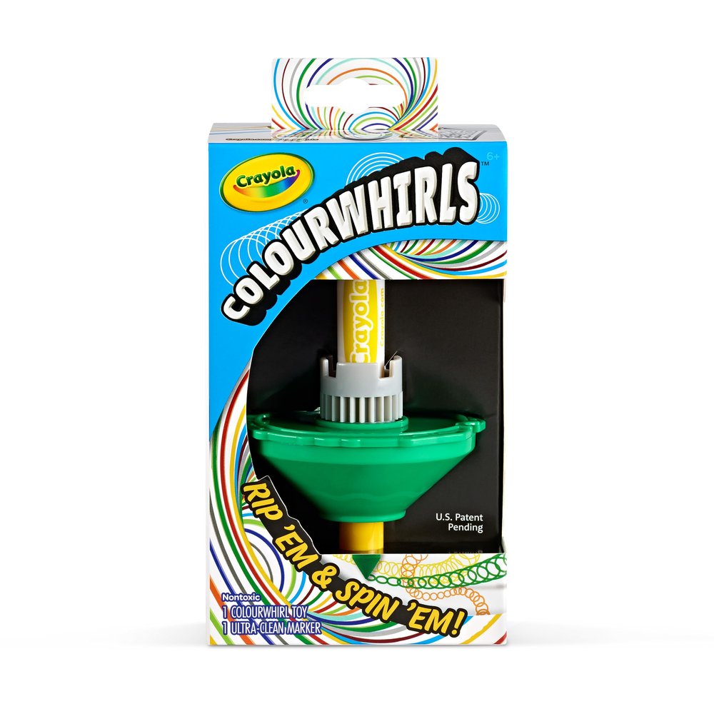Crayola Colourwhirls (1ct), Spin Art Toy, Spinning Top Toy for Kids, Arts & Crafts Kit, Coloring Supplies, Gift for Boys & Girls, 6+