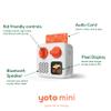 Yoto Mini (2024 Edition) + Starter Pack for Little Kids Bundle  Screen-Free Bluetooth Audio Player, All-in-1 Travel Device for Stories Music Podcasts Radio, Use as Speaker or with Headphones view 2