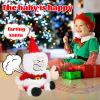 Funny Dancing Singing Farting Santa Claus Plush Toy  Spinning Animated Christmas Decoration Plays Fart Version of Jingle Bells Interactive Tooting Santa White Elephant Gag Gift for Kids Adults 11 view 3