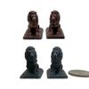2 Pc Set Miniature 1/12 Scale Dollhouse Accessory Lion Bookends Unpainted DIY Resin Bookcase Decor by Little Things of Interest view 1