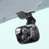 Universal Car Interior Rearview Baby Mirror, Adjustable Clip-on Wide Angle Convex Facing Mirror for Car, Truck, Sun Visor, Headrest, Black view 1