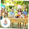 WHAMVOX 50pcs Colorful Birthday Party Cone Hats Lightweight Paper Birthday Headdress for Adults for Celebrations Anniversaries and Festivals Festive Party Supplies view 3