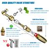 SonTiy Handheld Bidet Sprayer for Toilet, Cloth Diaper Sprayer Set Hand Held Bidet Jet Spray for Toilet with Backflow Preventer, Adjustable Water Pressure Control, Brass, Black Stainless view 3