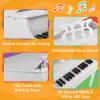 Kids Piano - 30 Key Mini Grand Piano with Music Stand, Bench, and Note Stickers - for Beginners - Instruments for Kids by Hey Play (White) view 4