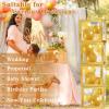 Ledido 2026 Graduation Balloon Boxes Decorations, 4 Pieces Gold Clear Grad Balloon boxes with Letters, Class of 2026 Graduation Party Supplies for College, High School, Prom, Birthday, Baby Shower view 3