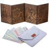 DNDND DM Screen 3D Faux-Leather Embossed Dragon with Four-Panel Pockets, DND Master Screen with Gorgeous Gift Flet Case for D&D Dungeons and Dragon Tabletop Game (Copper) view 1
