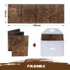 DNDND DM Screen 3D Faux-Leather Embossed Dragon with Four-Panel Pockets, DND Master Screen with Gorgeous Gift Flet Case for D&D Dungeons and Dragon Tabletop Game (Copper) view 2