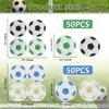 100PCS Soccer Party Decorations Napkins - Soccer Birthday Party Napkins for Kids Soccer Theme Fan Sports Event Soccer Party Supplies, 13 x 13 inch view 2