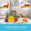 Soozier 5 Piece Climb and Crawl Activity Play Set, Baby Soft Play Set, Foam Climbing Blocks for Toddlers, Kids Preschooler Indoor Play Equipment Assorted view 4