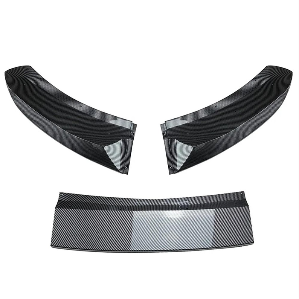 Car Front Bumper Splitter Lip Body Kit Spoiler Gloss Black Canard Compatible for BMW X5 F15 M Sport 2014-2018(Carbon Look)