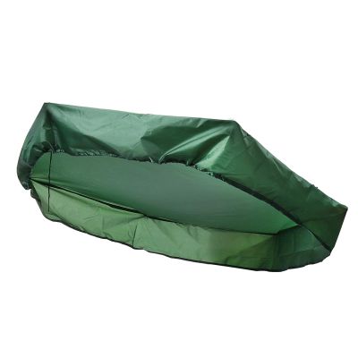 91x79 Inch Durable Outdoor Garden Sandbox Protective Cover Hexagonal Green Oxford Cloth Heavy Duty Tarp Dustproof Sun Protection Sandbox Canopy Pool Cover