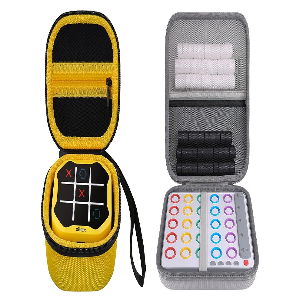 Aenllosi Hard Carrying Case for GiiKER Smart Four 3D AI-Powered 4 in a Row Game and GiiKER Tic Tac Toe Bolt Game