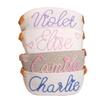 Custom Baby Shower Basket: Handcrafted Rope Cotton Nursery Organizer & Diaper Caddy - Personalized with Baby's Name Baby's Toy Basket Newborn Gift and Keepsake view 1