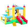 WELLFUNTIME Inflatable Bounce House with Slide, 107x106x80 Inch, Jumping Castle with Blower and Ball Pool, Basketball Game view 1