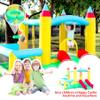 WELLFUNTIME Inflatable Bounce House with Slide, 107x106x80 Inch, Jumping Castle with Blower and Ball Pool, Basketball Game view 3