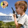 QUOLIX Walkie-talkies for Kids 4 Pack, Rechargeable Kids Walkie-talkies with Long Range, 2 3 4 5 Year Old Boys Girls Birthday Gift & Toys for Xmas view 2