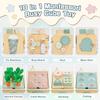 Auezona Montessori Toys for 1 Year Old - 4 Year Olds, 10 in 1 Wooden Busy Activity Cube for Toddlers, Preschool Educational Toys, Birthday, for Boys Girls Aged 1 2 3 4 Year view 2