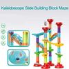 PLMMOUT 50Pcs Marble Run,Marble Track Educational Learning Toy,Marble Maze Construction Building Blocks with 30 Glass Marbles,Small Marble Runs Game for Girls Boys Birthday Gifts view 2