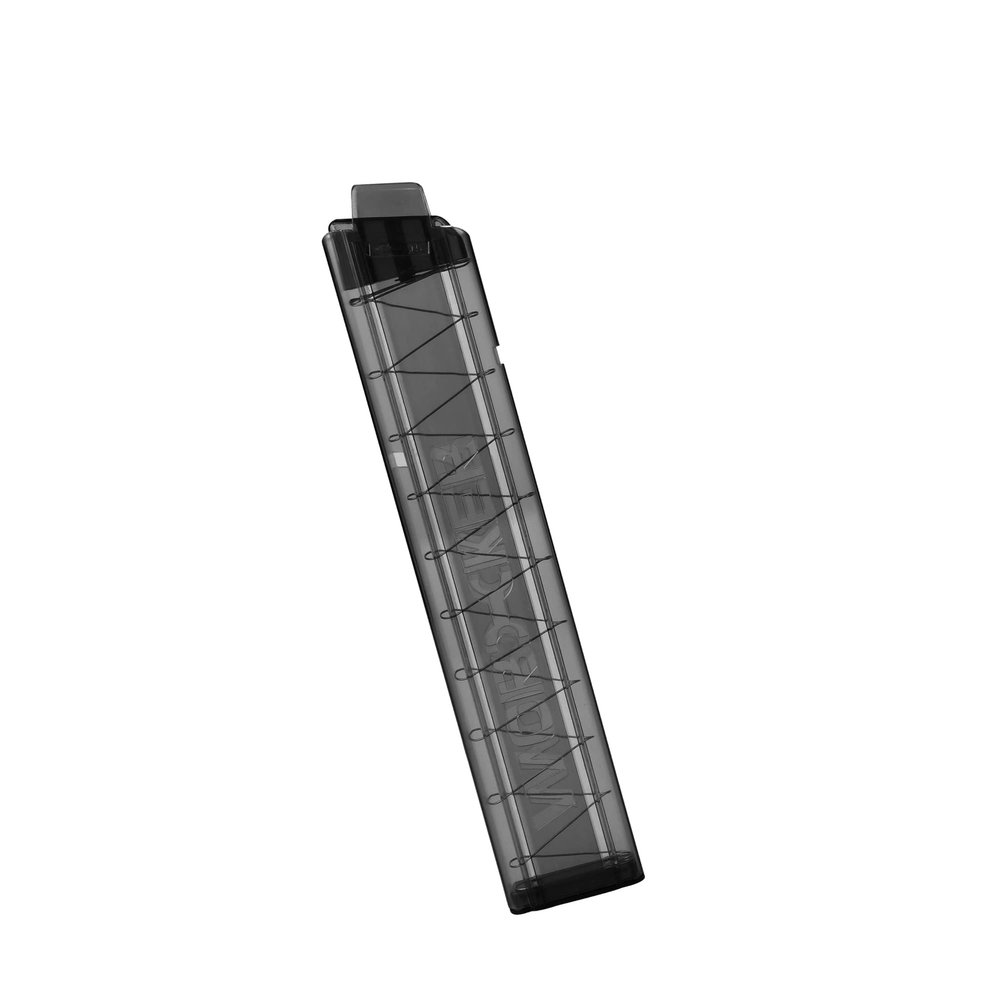 Worker Mod 15-Darts Mini Angled Talon Stefan Short Dart Quick Reload Magazine Clip for Nightingale Blaster Toy (Black Clear)