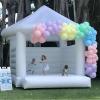 13FT White Bounce House Castle with Roof Top, Heavy Duty PVC Bottom, Large Inflatable White Jumper Bouncy Castle for Adults Kids, Inflatable Bouncer with Air Blower for for Wedding Birthday Party view 3