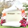 13FT White Bounce House Castle with Roof Top, Heavy Duty PVC Bottom, Large Inflatable White Jumper Bouncy Castle for Adults Kids, Inflatable Bouncer with Air Blower for for Wedding Birthday Party view 4