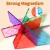 8 Piece Large Square Shape Magnetic Tiles Kids Toys, Magnetic Building Blocks STEM Magnet Building Set Preschool Learning Magnet for Kids Ages 3-5 4-8, Sensory Montessori Toys for 3+ Boys and Girls view 4