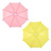 LUOZZY 2pcs Mini Doll House Umbrella Models Miniature Umbrella Micro Landscape Prop Miniature Beach Umbrella Toy for Dollhouse Photography Props (Pink, Yellow) view 2