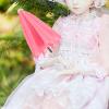 LUOZZY 2pcs Mini Doll House Umbrella Models Miniature Umbrella Micro Landscape Prop Miniature Beach Umbrella Toy for Dollhouse Photography Props (Pink, Yellow) view 4