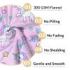 Unicorn Throw Blankets for Girls - 40 x 50 Inches Unicorn Soft Blanket for Girls - Cartoon Warm Furry Throws for Sofa, Bed & Crib view 4