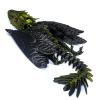 SGYYSG Feathered Wyvern Dragon - 3D Printed Articulated Dragon With Wings, Fidget Toy, Desktop Pet - Indulge in The Enchanting Realm of Dragons (Black Gold) view 1