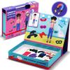 Magnetic Paper Dolls for Girls ages 4-7 - 71 PC Fashion Girl Magnetic Dress Up Dolls Kits & Preschool Toddler Learning Activities, Travel-Friendly STEM Toy, Fun Fridge Magnets for Toddlers 3-12 view 1