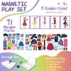 Magnetic Paper Dolls for Girls ages 4-7 - 71 PC Fashion Girl Magnetic Dress Up Dolls Kits & Preschool Toddler Learning Activities, Travel-Friendly STEM Toy, Fun Fridge Magnets for Toddlers 3-12 view 3