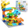 Marble Runs for Kids 4-8,Building Blocks Compatible with Major Brands, Birthday Toys Gifts for Ages 3 4 5+ Boys GirlsToddler Education Montessori Learning STEM Toys Marble Runway Maze Track Set view 3