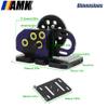 AMK Overdrive 30% Metal Differential Gearbox with POM Skid Plate for 1/10 Scale LCG Transmission, Compatible with RC Crawler Axial SCX10, Capra, Element, Gspeed, and DIY Chassis (Purple) view 3