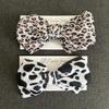 LilPinkGoose Baby Girl Bows Headband Newborn Handmade Hair Bows Hair Accessories for Infant Toddlers Kids (Leopard,Cow Print, One Size) view 3