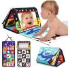 URMYWO Tummy Time Toys - Black and White High Contrast Baby Toy for Newborn - Baby Visual Stimulation Mirror - Montessori Crinkle Toy for Infant 0-3-6-12 Months - Boy Girl Shower Valentines Day Gifts view 1