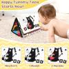 URMYWO Tummy Time Toys - Black and White High Contrast Baby Toy for Newborn - Baby Visual Stimulation Mirror - Montessori Crinkle Toy for Infant 0-3-6-12 Months - Boy Girl Shower Valentines Day Gifts view 4