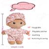 LeyaDoll Soft Baby Doll Toys (9''''), My First Baby Rag Doll for 1 Year-Old Girl Birthday Gift,Christmas Plush Toys Gift for Toddler Kids Infants-Pudding Baby Girl-Tanned view 2
