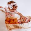 LeyaDoll Soft Baby Doll Toys (9''''), My First Baby Rag Doll for 1 Year-Old Girl Birthday Gift,Christmas Plush Toys Gift for Toddler Kids Infants-Pudding Baby Girl-Tanned view 4