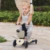Globber - GOUP Baby 360 Lights - Scalable Scooter, 3 Wheels with Seat and Backrest, for Children from 15 Months to 6 Years, Taupe view 2