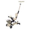 Globber - GOUP Baby 360 Lights - Scalable Scooter, 3 Wheels with Seat and Backrest, for Children from 15 Months to 6 Years, Taupe view 4