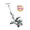 Globber - GOUP Baby 360 Lights - Scalable Scooter 3 Wheels with Seat and Backrest for Children from 15 Months to 6 Years, Sage Green view 3