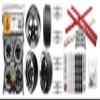 FIRE BRAND RC Element-DSR PRO Series 5 Beveled HDPE Competition Tires, RC Drift Set Black/Chrome On-Road RC Drift (1:10 Scale) Adjustable Hub Off-Sets (Set of 4), RC Drift Wheels, RC Drift Tires view 1