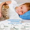 kinder Fluff Children Pillows (2-Pack) 17x26in 300T Soft Cotton & Down Alternative  Hypoallergenic, Machine Washable, Ideal for Kids Ages 12+, Bed & Travel Use Blue- XL view 2