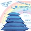 kinder Fluff Children Pillows (2-Pack) 17x26in 300T Soft Cotton & Down Alternative  Hypoallergenic, Machine Washable, Ideal for Kids Ages 12+, Bed & Travel Use Blue- XL view 4