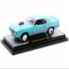 1969 Chevy Z/28 Light Blue with Pink Stripes Pro Street Limited Edition to 6250 Pieces Worldwide 1/24 Diecast Model Car by M2 40300-121A view 1