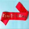16th Birthday Sash Red, Sweet 16 Sash Silver, Birthday Girl Sash for Birthday Gifts Party Decorations and Supplies, Red with Silver view 3